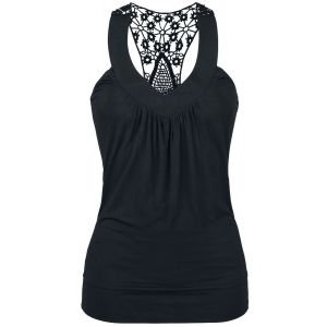 Top de RED by EMP - Dos Nageur Avec Dentelle - XS à XXL - pour Femme - noir