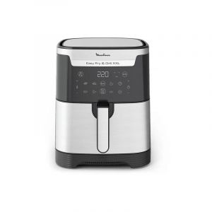 Moulinex Friteuse &agrave; air chaud et grill Easy Fry et Grill Digital 2-en-1 XXL EY801D10 1800 W Inox