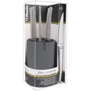 Amefa Bloc de 6 couteaux &agrave; Steak Jet Lag