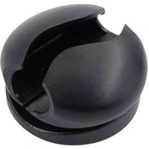 Tru Components Support de câble pour plage de Ø: 8 mm (max) 93013c1206 noir 5 pc(s)