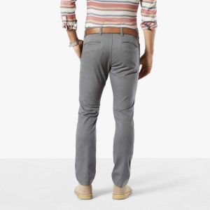 DOCKERS Alpha Original Khaki-Skinny Pantalon, Gris