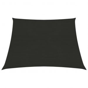 VidaXL Voile d'ombrage 160 g/m&sup2; Noir 4/5x3 m PEHD