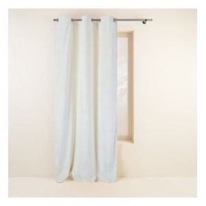 Madura - Rideau à oeillets 145x270 cm Ivoire - bazyl - Ivoire