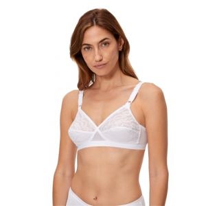 PLAYTEX Soutien-Gorge sans Armatures Cœur Croisé 0165 x1 Femme, Blanc, 110C