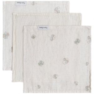 Baby's Only Lot de 3 mini lange Tender Linen-Clover (30 x 30 cm)