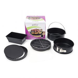 Patisse Friteuse à air chaud Set d'accessoires de cuisson 7pièces noir