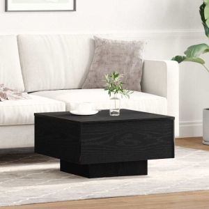 VidaXL Table basse Ch&ecirc;ne noir 55 x 55 x 31 cm Bois d'ing&eacute;nierie