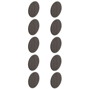 Cyclingcolors 10x cache vis autocollant adhésif couleur bois wengé marron diamètre 13mm
