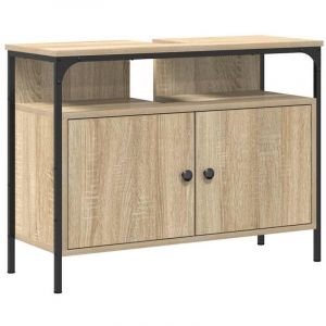 VidaXL Meuble de Lavabo de Salle de Bain Marron 80 x 30 x 60 cm