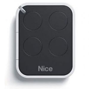 Télécommande Nice Era ON4E ON4 – Émetteur Portail et Porte de Garage – 4 Canaux, Fréquence 433,92 MHz, Noir/Blanc – Compatible Motorisation Nice