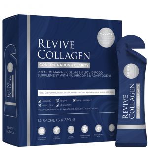 Revive Collagen Concentration & Clarity Functional Mushroom and Adaptogen Blend with 6000mg Marine Collagen 14 x 22g
