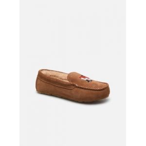 Tommy Hilfiger Chaussons monogramme daim et fausse fourrure Marron