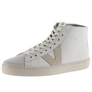 Image de Victoria 1126163-WOMEN Berlin Sneaker Cuir Cuir CONTRASTÉ Plateau Femme Hielo 36