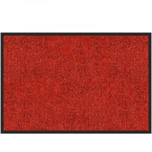 Karat - Tapis de Porte Paillasson d'entrée Rhine Rouge 120 x 180 cm
