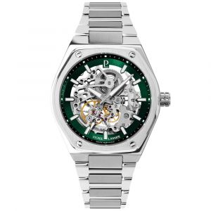 Pierre Lannier Montre Homme Automatic Argenté, Vert 308G171