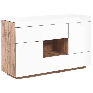 Beliani Buffet/bureau &agrave; domicile blanc GORAN