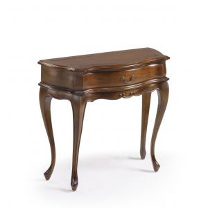 Décoration d'Autrefois Console 1 Tiroir Bois Bronze Marron 87x36x77cm