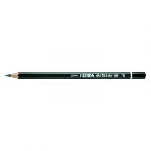 Lyra Crayon Rembrandt pour dessin d'art Mine 7B Noir