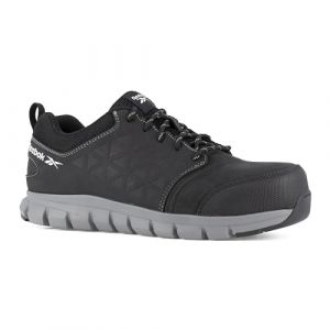 Reebok Excel Light Chaussure de sécurité pour Homme Montante, Antistatique, Embout en Aluminium - Noir - 42 EU
