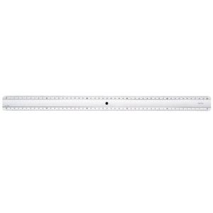 Minerva France R&egrave;gle plate avec 2 biseaux 50 cm