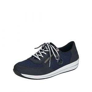 Image de Rieker N1111, Basket Femme, Bleu 14, 39 EU