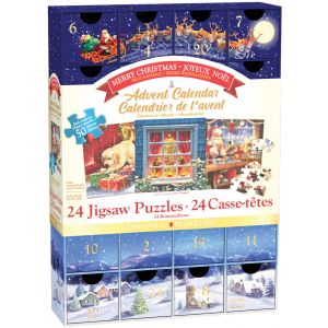 Eurographics Calendrier de l'Avent - Joyeux Noël - 24 Puzzles