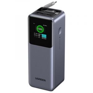 UGreen Batterie externe 165 W 20000 mAh avec c&acirc;ble r&eacute;tractable