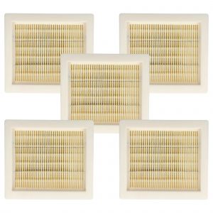 Vhbw 5x filtre pliss&eacute; plat H11 compatible avec Hilti C 75-1-22, VC 5-A22, VC 75-1-A22, VC 2D-22, VC 5-22 aspirateur