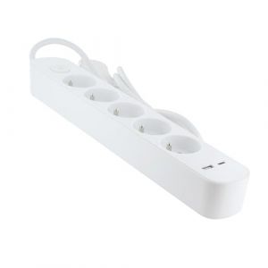 Chacon Bloc multiprise 5x16A USB-A+USB-C - câble 1,5m