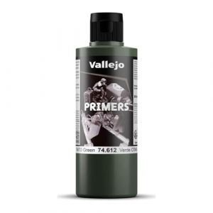 Vallejo Apprêt pour maquette - 200 ml - Polyuréthane - Coloré Vert OTAN