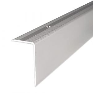 PROVISTON - Nez de marche - 30 x 52 x 1000 mm - Aluminium - Cornière escalier - Argent