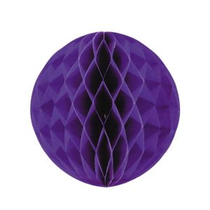 Ruedelafete Boule alvéolée Violet 30 cm