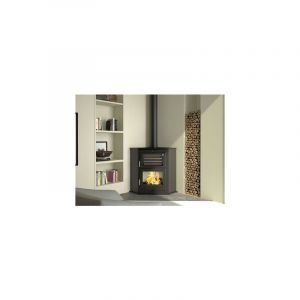 Fm Poêle à bois d angle en acier avec four 11.5 Kw HL-100R Foyer en vermiculite