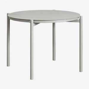 Table de jardin ronde en aluminium (&Oslash;109 cm) Elton SKLUM Vert Kaki