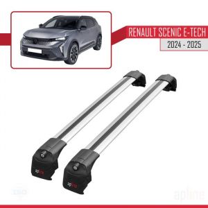 Barres de toit - ACE-2 - Renault Scenic E-Tech 2024-2025 - Aluminium - Gris - 2 Barres