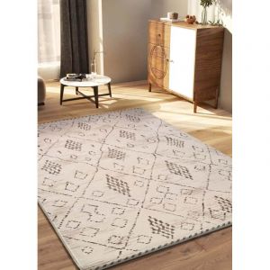 ATTICGO Tapis ethnique CERES 08 Crème / Marron 80x120 cm