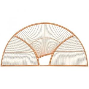 Tête De Lit - Home Esprit - Multicolore - 160 X 82,5 Cm - Paille Et Osier - Design Naturel