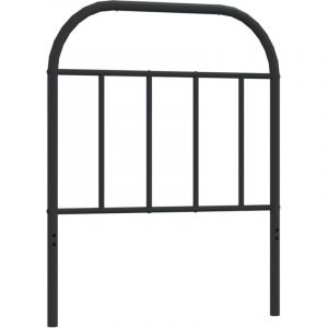 VidaXL Tête de lit métal noir 75 cm