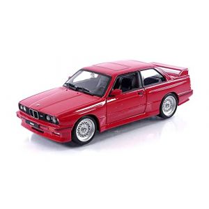 Bburago Voiture Miniature de Collection 1/24 - BMW M3 (E30) - 1988 - Red - 21100R