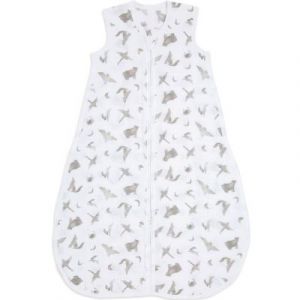 Aden + Anais Map The Stars Gigoteuse légère - Pack de 1 | Gigoteuse 100% Mousseline de Coton Biologique | Sac de Couchage Doux et léger à Fermeture éclair pour garçons et Filles | 18-36 Mois