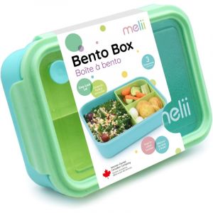 Melii Bento Box Pausenbox Blue, Mint, Lime 1250 ml