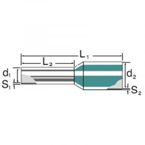 Image de Weidmuller Embout simple d'extr&eacute;mit&eacute; de c&acirc;ble 9025740000 1 x 0.25 mm&sup2; x 6 mm partiellement isol&eacute; bleu clair 500 pc(s)