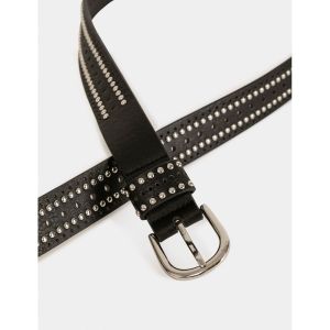 Morgan Ceinture avec clous et perforations
