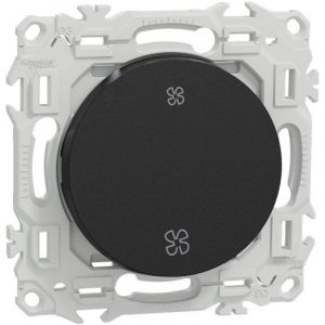 Schneider Electric Commande VMC (Inter ou BP) noir Odace (S940233)