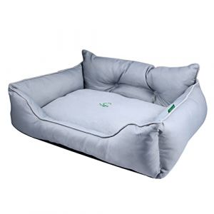 Image de Benetton UNITED COLORS OF . Pets | Hundebett | Grau | Ma&szlig;e 50x40x18 cm | Ergonomisches Bett f&uuml;r Kleine Hunde | Maschinenwaschbarer Bezug