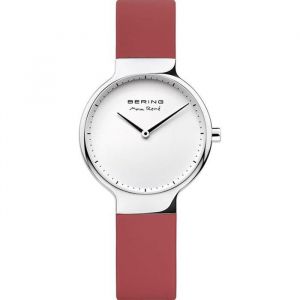 Bering Femmes Analogique Quartz Max Ren&eacute; Collection Montre avec Bracelet en Silicone & Verre Saphir 15531-500