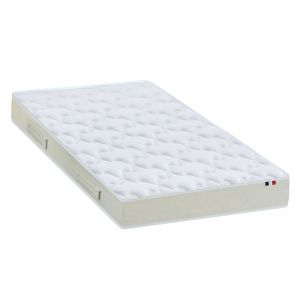 Matelas eco concu polylatex recycle tres ferme 80 kg - made in france - 90 x 200 cm