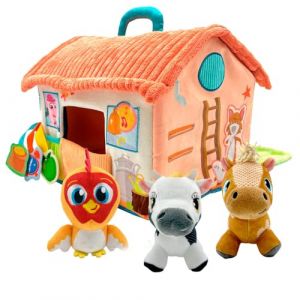 Bandai Mi Primera AR85000 Ferme de Zenon Musicale, Amusante et éducative Ferme Interactive Multicolore