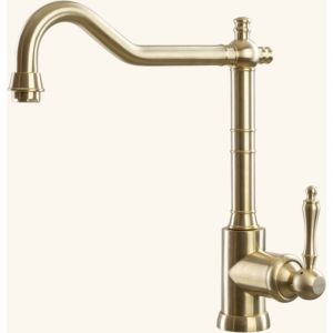 Robinet r&eacute;tro inox dor&eacute; Luisina gustave