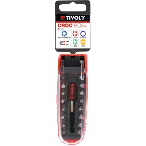 Coffret de 17 pièces embouts de vissage + porte-embout TIVOLY